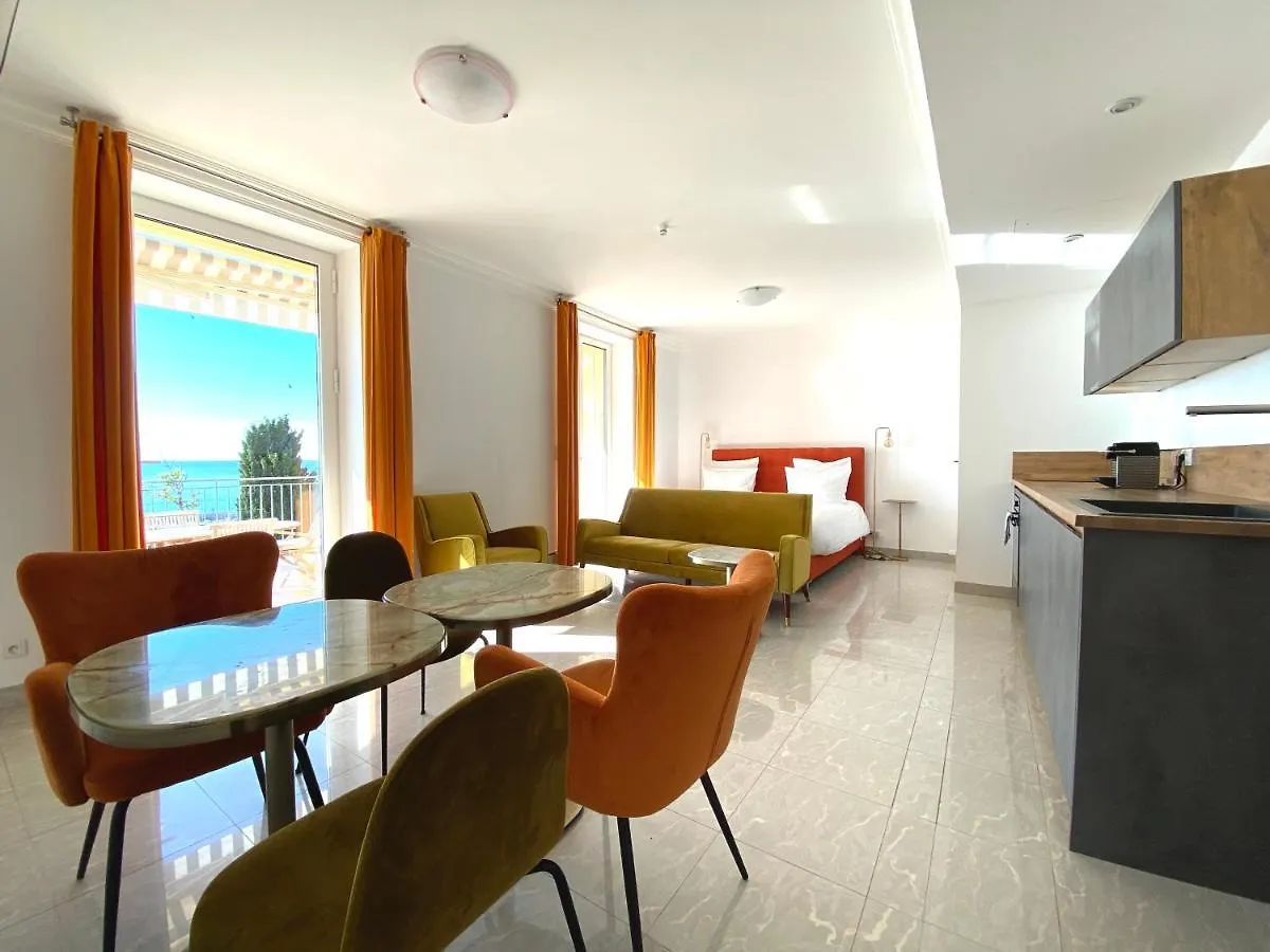 Appartement Villa L'Ensoleillee Vue Panoramique Mer, 250 M De La Plage Et Du Centre Ville Menton Frankrijk