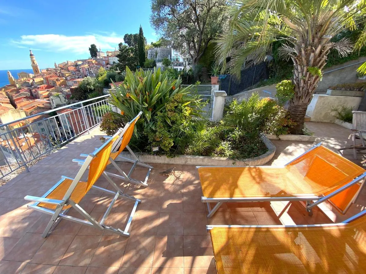 Villa L'Ensoleillee Vue Panoramique Mer, 250 M De La Plage Et Du Centre Ville Menton 0*,  Frankrijk